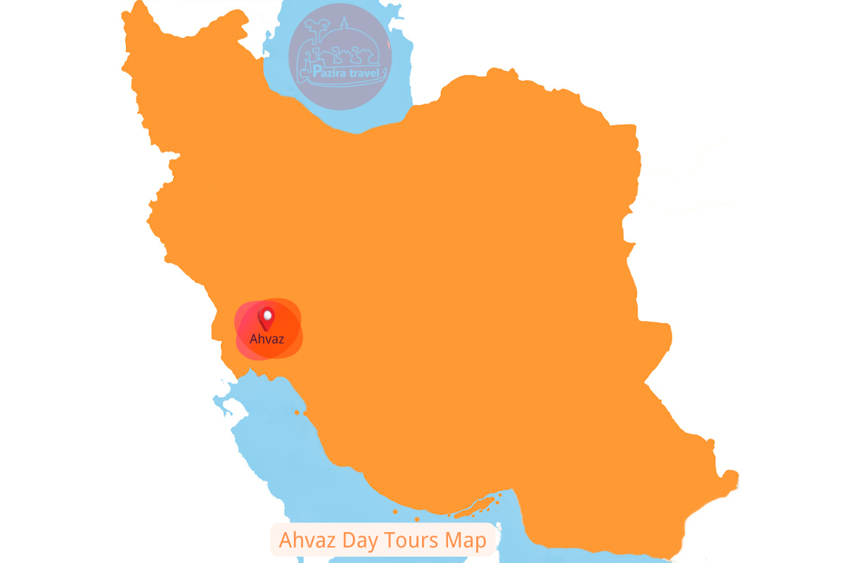 Explore Ahvaz trip route on the map!